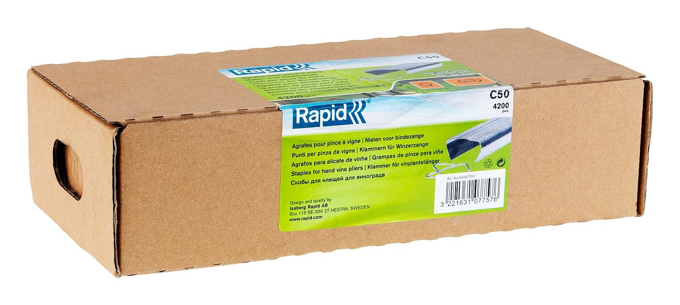 RAPID С50, 4 - 14 мм, 4200 шт, кольцевые профессиональные скобы для LIG150 (40107757) фото 3