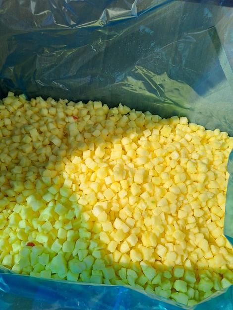 Яблоко кубик без кожи замороженное опт фото 1