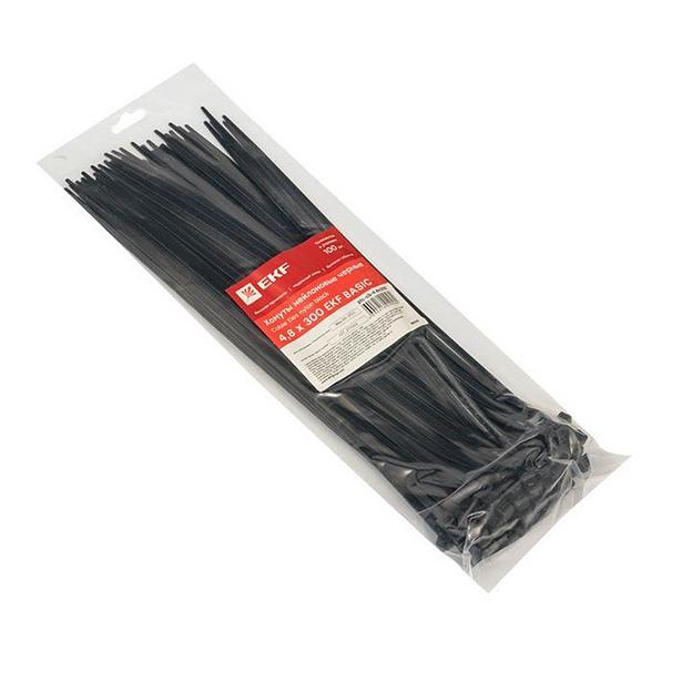 EKF plc-cb-4.8x300 Хомут нейлоновый черный (4,8х300) (100шт.) EKF Basic фото 2