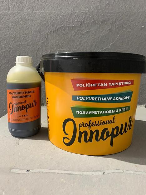 Клей 2K ПУ Innopur 10 кг, тёмно-бежевый фото 2