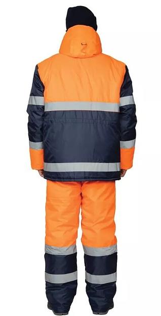 Костюм мужской утеплённый сигнальный с водоотталкивающей пропиткой 3 класса сигнальной защиты ОПТ фото 5