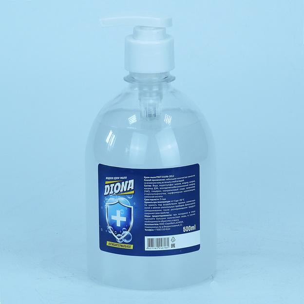 Жидкое крем-мыло DIONA MAGIC антибактериальное ПЭТ 500мл (дозатор) фото 2