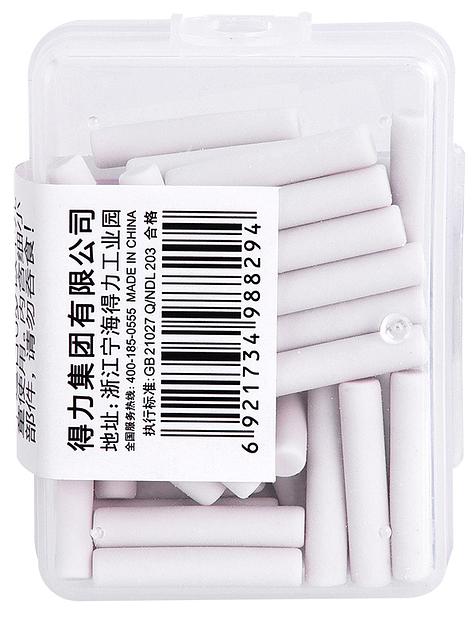 Набор ластиков Deli 71074 цилиндр ассорти пласт.туб. (50шт) фото 3