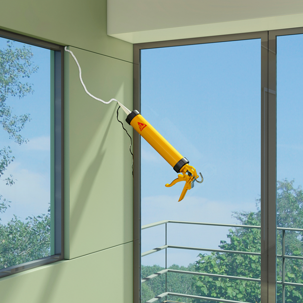 Акриловый герметик Sikacryl-112 серый фото 2