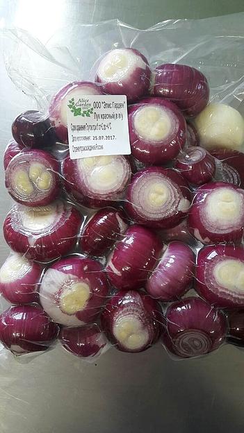 Лук красный в вакуумной упаковке опт фото 1