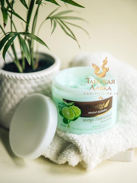 Маска д/волос на травах от перхоти «Бергамот и алоэ» Thongsuk ОПТ фото 1