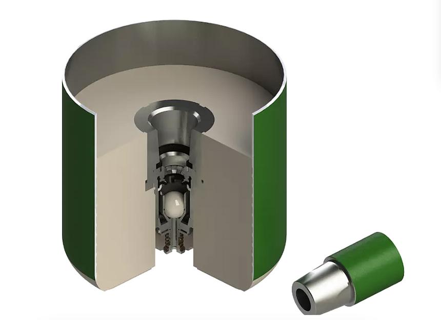Башмак колонный с обратным дроссельным клапаном и посадочным узлом для стингера БКБТ фото 1