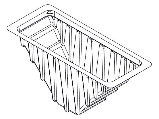 Упаковка для сэндвича Коррекс под запайку ОПТ фото 2