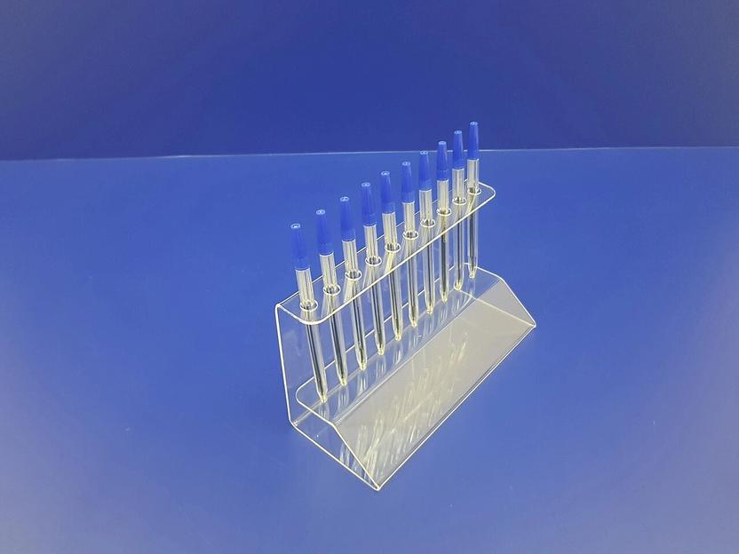 Подставка для ручек карандашей кистей 10 секции.(вертикальное размещение, место для логотипа) фото 1