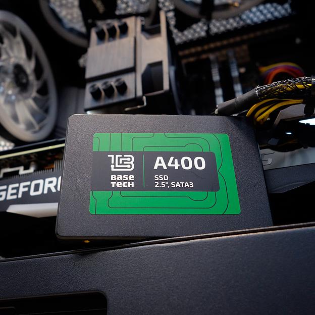 SSD BaseTech A400 1Тб, 2.5", SATA3, Bulk, TLC, Чтение:580мб/с, Запись:530мб/с (SSDBTA4001TBN) фото 4