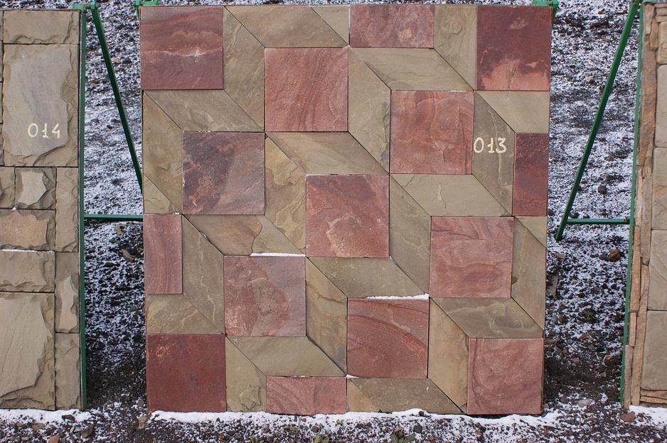 Набор плитки песчаник пиленный Кубы /м2 (30 мм) фото 1