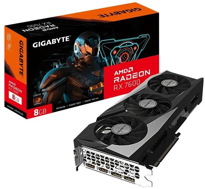Видеокарта PCIE16 RX 7600 8GB GV-R76GAMING OC-8GD 1.1 GIGABYTE фото 7