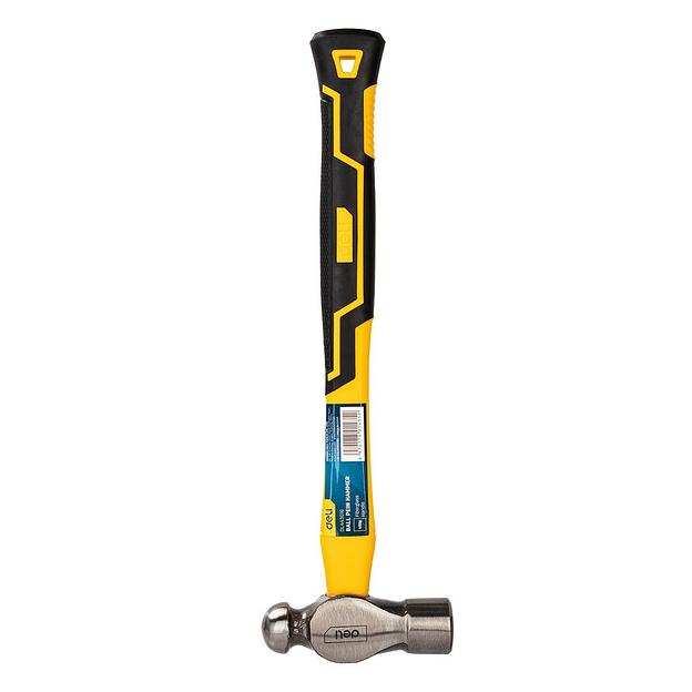 Ударно-рычажный инструмент Deli Рихтовочный молоток Deli DL443016 450 гр Фиберглассовая рукоять. фото 1