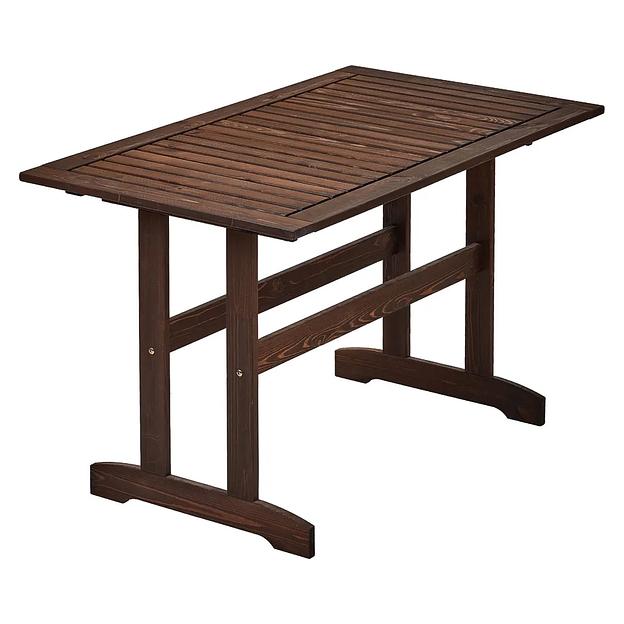 Стол деревянный для сада и дачи, 120х70 см, темно-коричневый, Стэнхамн, опт фото 1
