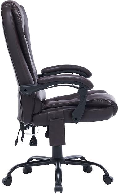 Кресло Cactus с вибромассажем CS-CHR-OC03M-BR темно-коричневый эко.кожа с подголов. крестов. фото 3