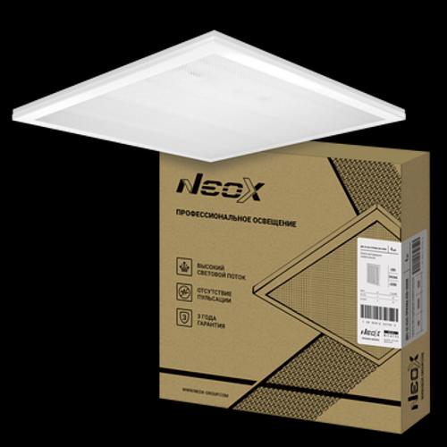 Светильник светодиодный универс. ДВО-02 4565-ПРИЗМА 45Вт 230В 6500К 4500лм 100лм/Вт 595х595х19 панель NEOX 4690612037653 фото 1