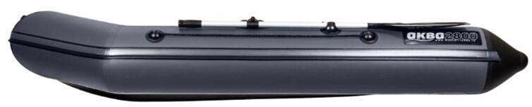 Лодка Аква 2900 слань книжка, киль, 2900*1420*400 мм., цвет: графит-черный фото 5