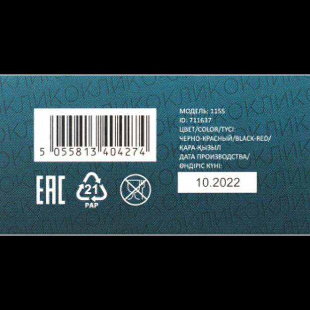 Oklick 115S for Notebooks Black/Red Optical 1000DPI USB [711637] фото 7