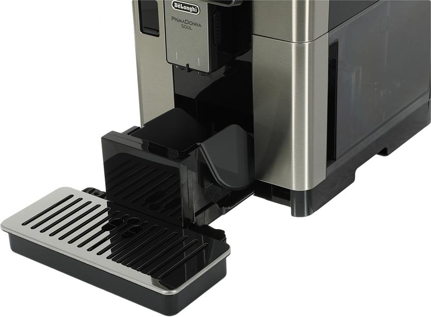 Кофемашина автоматическая DeLonghi ECAM610.75.MB черный/серебристый, исп. кофе - молотый/зерновой, 2.2 л, 1450 Вт, 19 Бар фото 7