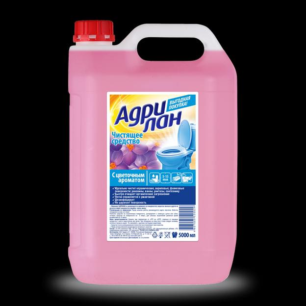 Средство для чистки сантехники с цветочным ароматом «АДРИЛАН» 5 л опт фото 1
