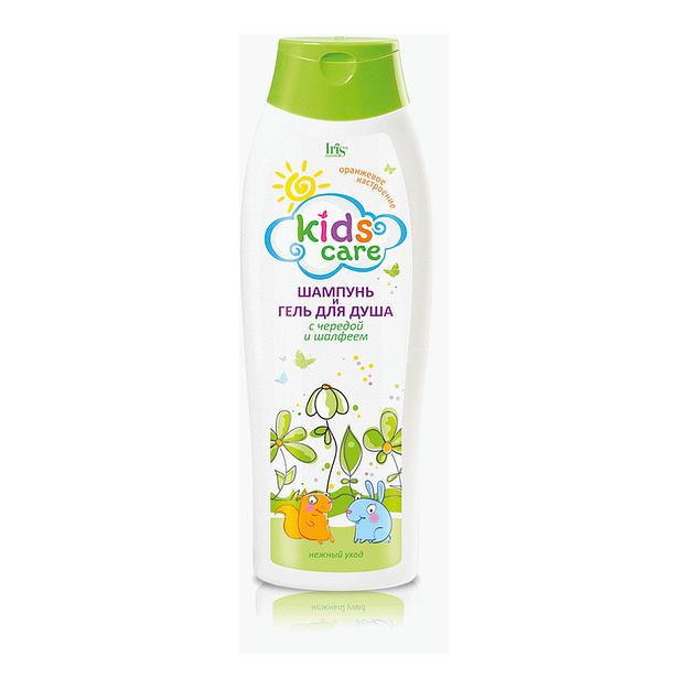 Iris cosmetic kids care шампунь/гель для душа детский череда+шалфей 400мл фл фото 1