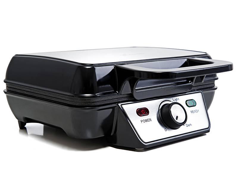 Вафельница Kitfort KT-1620 920Вт серебристый/черный фото 4