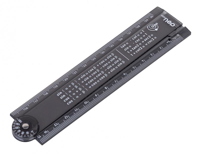 Линейка Deli EG01102 Orbit пластик дл.30см прозрачный/тонированный складная пластиковый пакет с европодв. фото 4