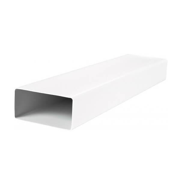 Воздуховод прямоугольный пластиковый 55х110 мм х 1 м фото 1