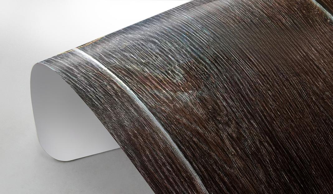 Плёнка ПВХ «MSD Венге» для производства натяжных потолков, фактурное матовое покрытие ОПТ фото 1