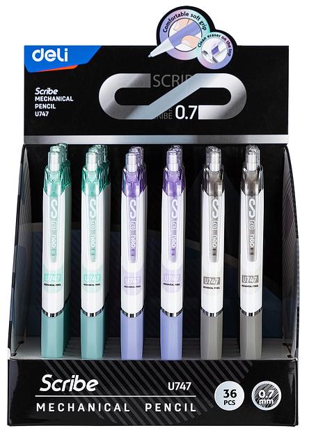 Карандаш мех. Deli EU747 0.7мм пластик фото 6