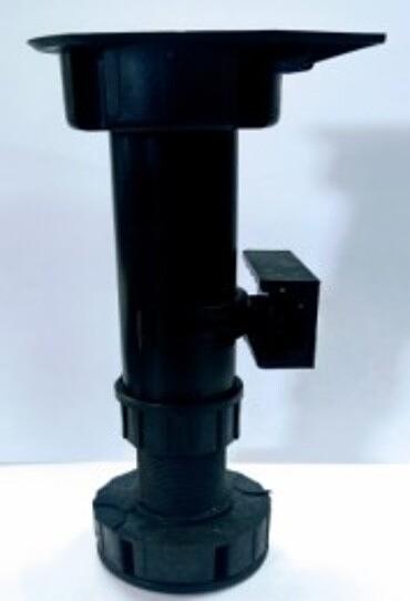 Регулируемая цокольная опора с упором 100-190 мм (в комплекте клипса с усиленной планкой), опт фото 1