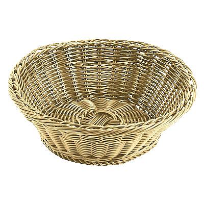 Корзина для хлеба круглая d=25,5 см. h=8,5 см. бежевая п/п APS /1/12/48/ фото 1