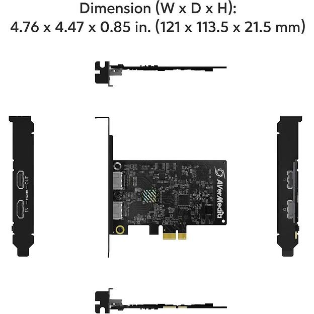 Плата видеозахвата внутренняя AVER Media Live Streamer ULTRA HD, GC571, RTL фото 3