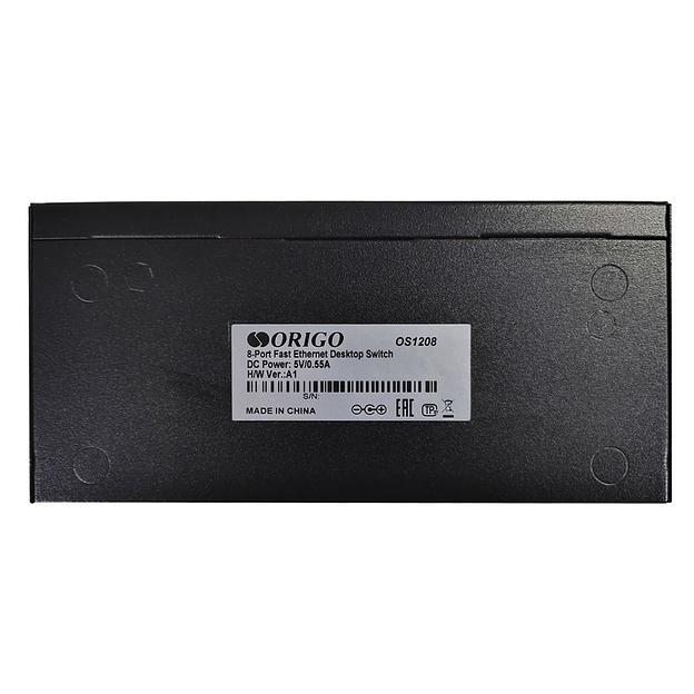 ORIGO OS1208/A1A Неуправляемый коммутатор 8x100Base-TX, корпус металл фото 4