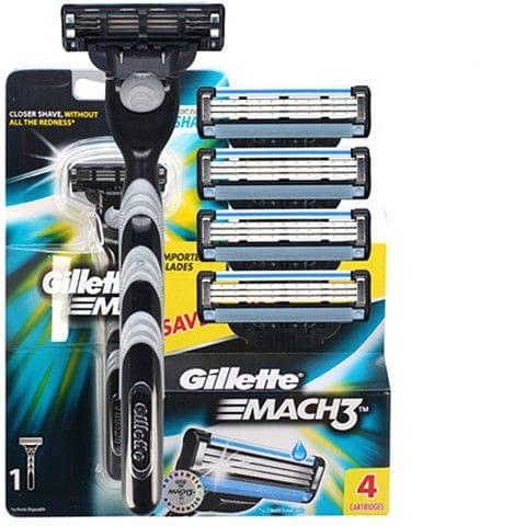 Станок бритвенный Gillette MACH3, 5 кассет, 3 лезвии фото 1