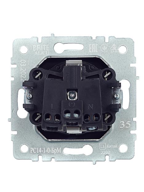 IEK BR-R14-16-K35 BRITE Роз. с з/к/ш 16А РС14-1-0-БрМ мар. фото 4