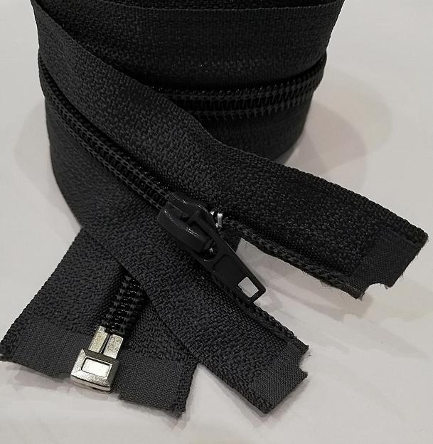 Молния спираль №5 70см. 1 зам. Серый фото 1