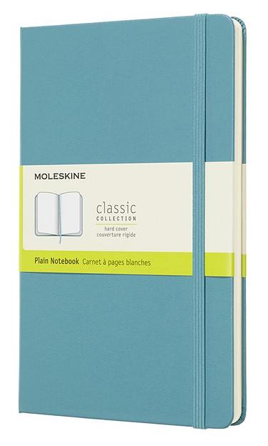 Блокнот Moleskine CLASSIC QP062B35 Large 130х210мм 240стр. нелинованный твердая обложка голубой фото 1