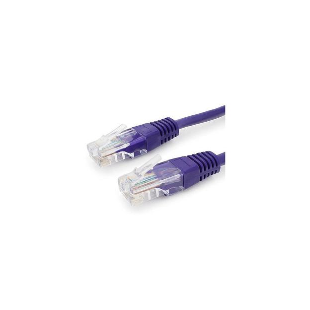 Патч-корд PREMIER PP12-0.25M/V литой (molded), UTP, кат.5E, 0.25м, 4 пары, 26AWG, алюминий омедненный, многожильный, фиолетовый фото 1