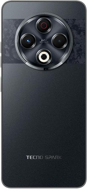Смартфон Tecno Spark 30 256Gb 8Gb черный моноблок 3G 4G 2Sim 6.78" 1080x2436 Android 14 64Mpix 802.11 a/b/g/n/ac NFC GPS GSM900/1800 GSM1900 TouchSc Protect VidConf FM A-GPS microSD max1024Gb фото 3