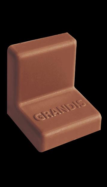 Крышка пластиковая 20*20мм, вишня фото 1