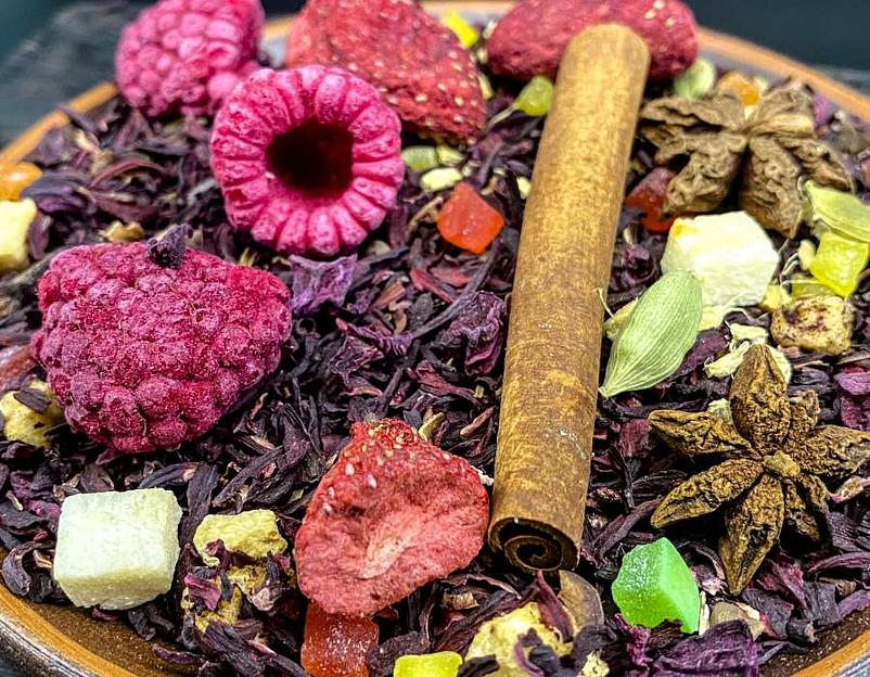 Авторский чай «Малиновый глинтвейн» ОПТ фото 3