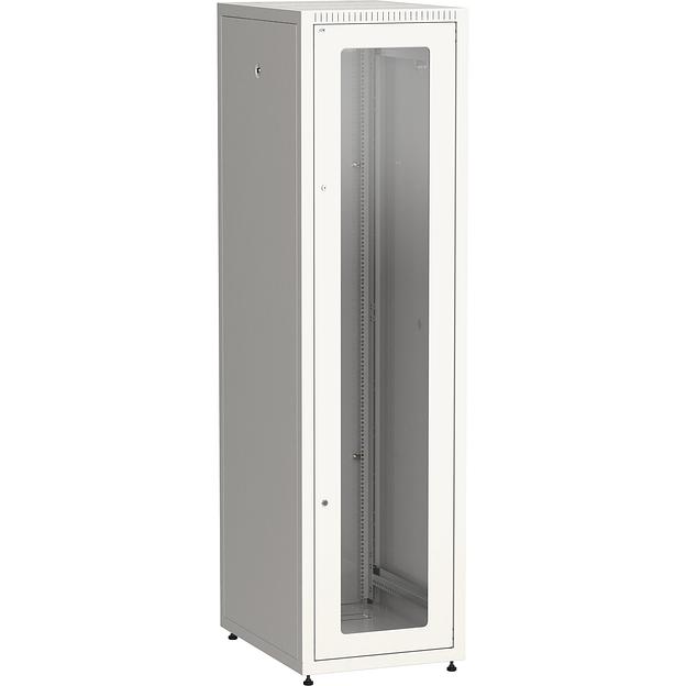 ITK LE35-42U68-GM Шкаф LINEA E 42U 600х800мм двери 2шт стек. и метал. сер. фото 1