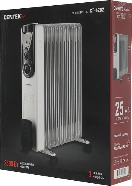 Радиатор масляный Centek CT-6202 2500Вт белый фото 9