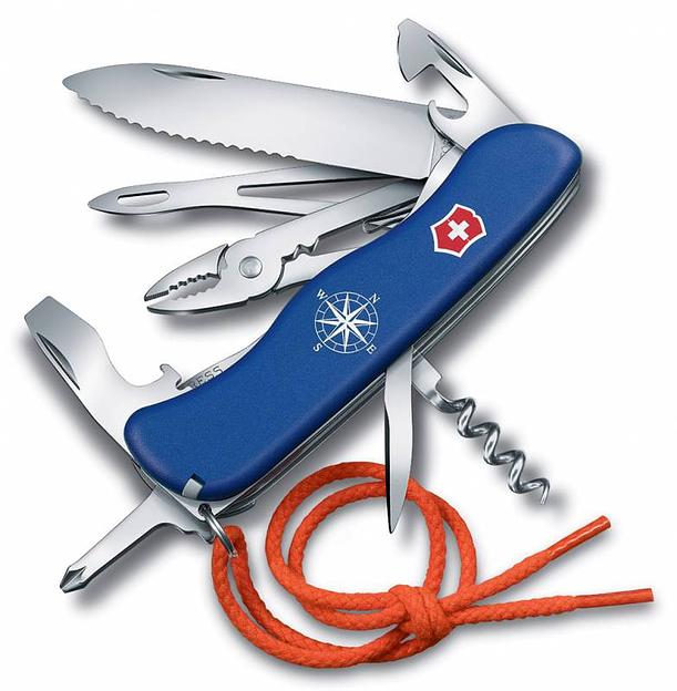 Нож перочинный Victorinox SKIPPER (0.8593.2W) 111мм 18функций синий фото 1