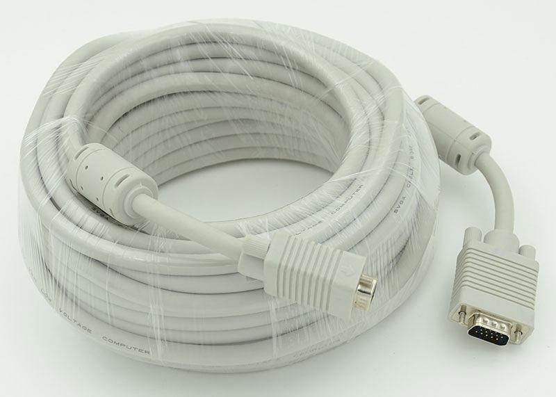 Кабель CABLE30 DB15 (m) DB15 (m) 30м феррит.кольца белый фото 1