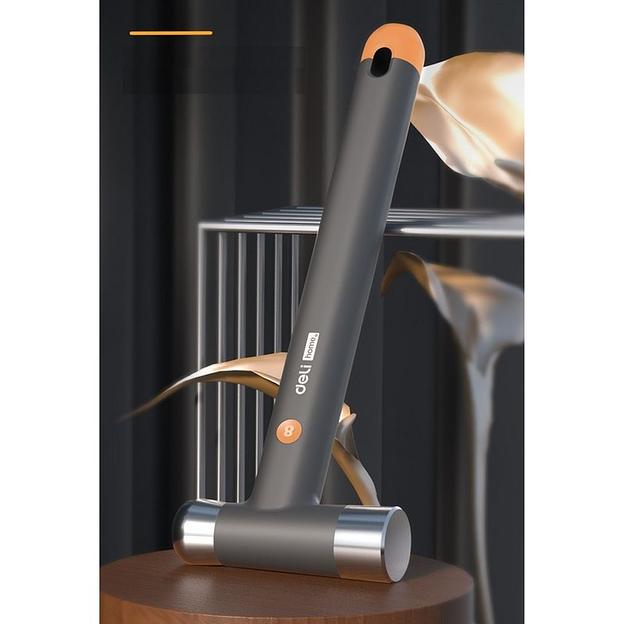 Ударно-рычажный инструмент молоток Deli Home Series Gray HT7008C вес бойка 250гр, эксклюзивный дизайн, рукоятка из высококачественного софттач пластика фото 3