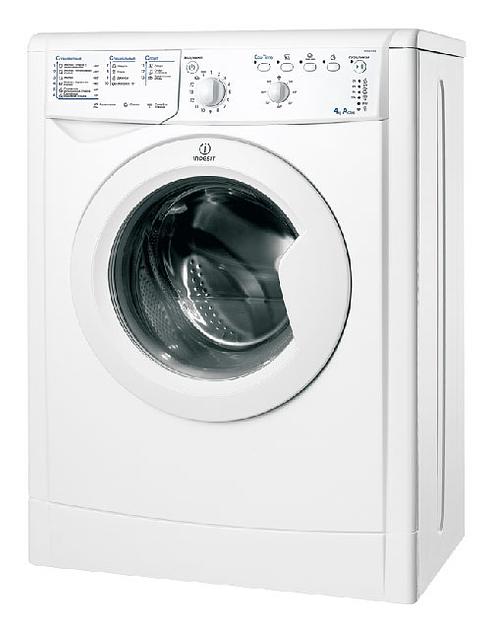 Стиральная машина Indesit EcoTime IWUB 4105 класс: A загр.фронтальная макс.:4кг белый фото 1