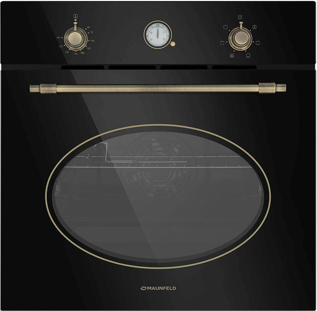 Духовой шкаф Электрический Maunfeld EOEFG.566RBG.RT черный фото 1
