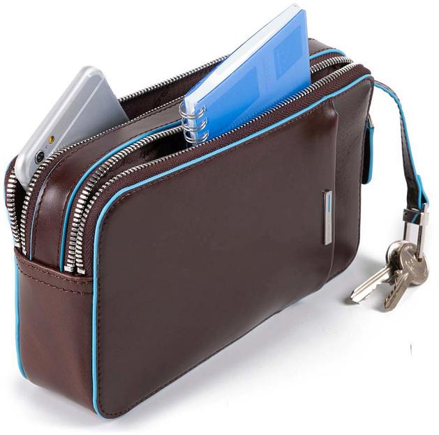 Клатч мужской Piquadro Blue Square AC4221B2/MO коричневый натур.кожа фото 2